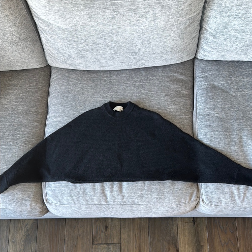 Black Cropped Sweater